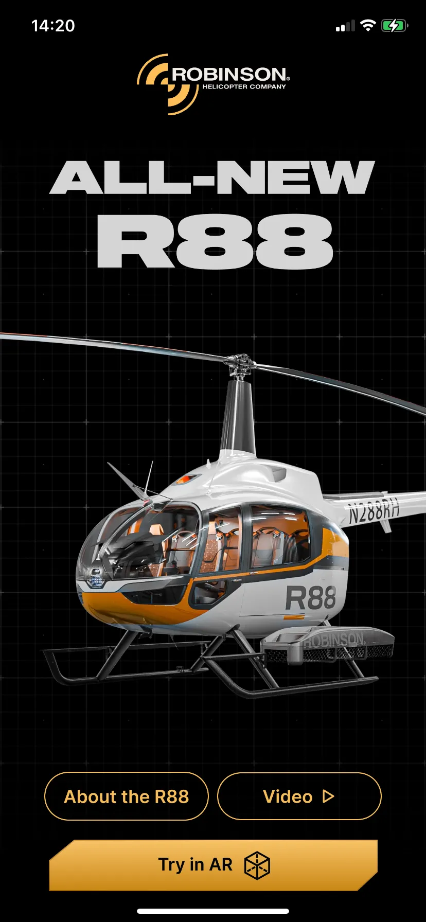 Robinson R88 Helicopter Cover