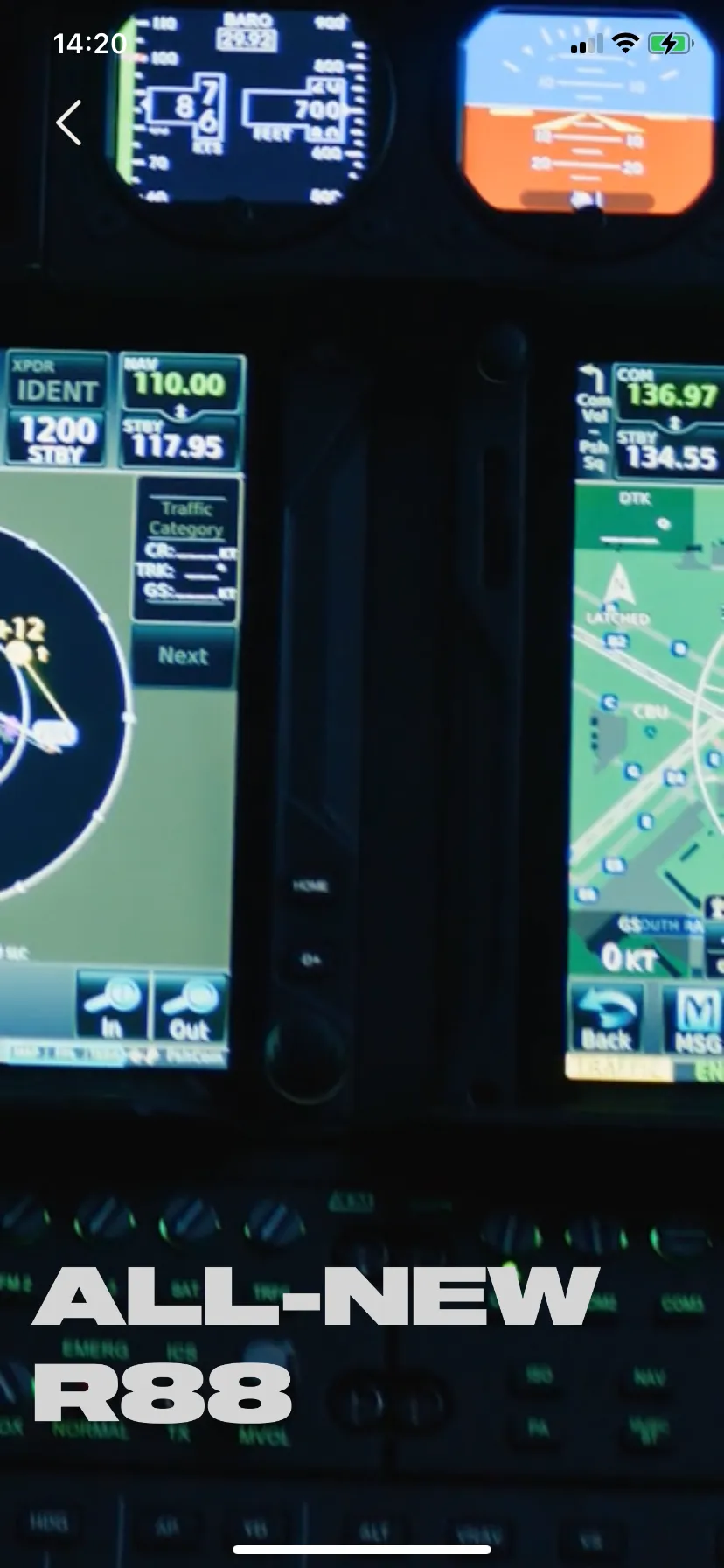 Robinson R88 Helicopter interface screenshot 3