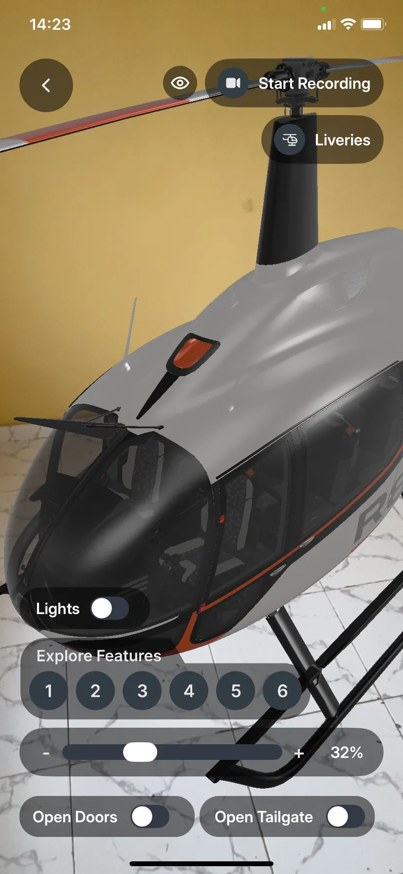 Robinson R88 Helicopter interface screenshot 22