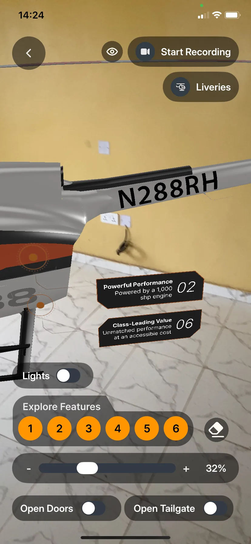 Robinson R88 Helicopter interface screenshot 26