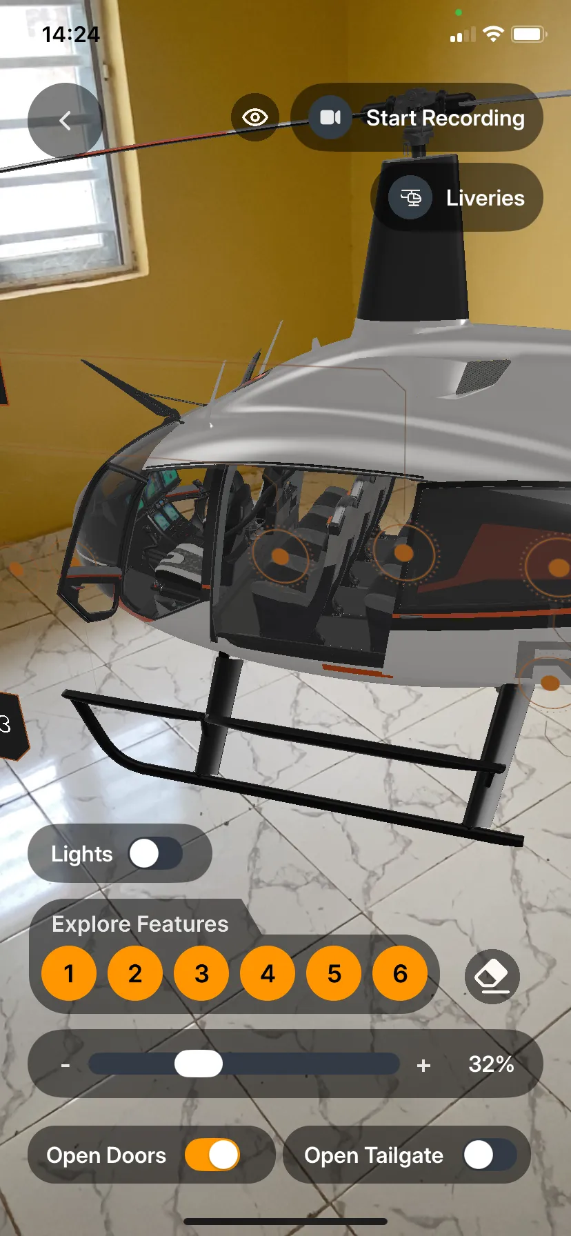 Robinson R88 Helicopter interface screenshot 27